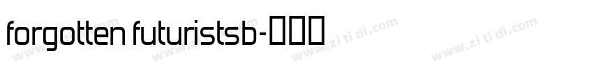forgotten futuristsb字体转换